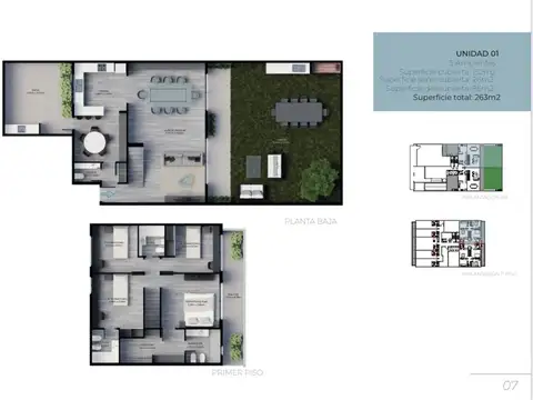 Departamento 5 ambientes con 3 baños