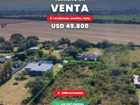 Terreno en Venta en Las Blancas, USD 49.800