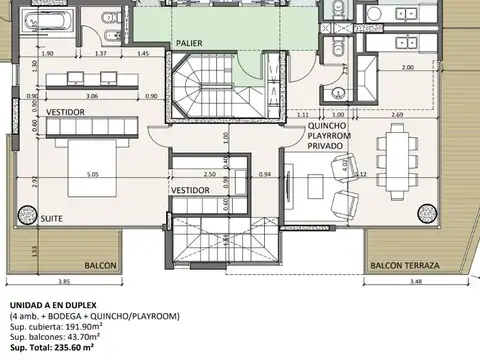 Departamento en Venta de 4 ambientes