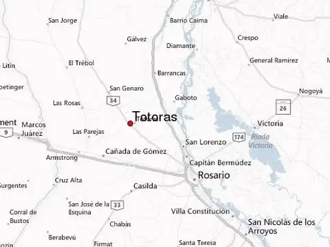 Terreno céntrico en Totoras Moreno y Arenales