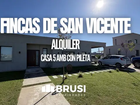 CASA EN ALQUILER EN FINCAS SPORTING - 4 AMBIENTES - UNA PLANTA