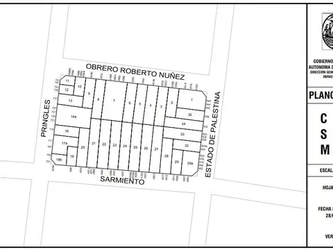 Terreno en Venta 22  mts Fondo