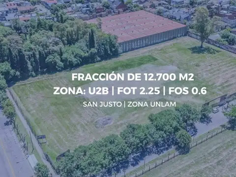 Oportunidad Única | Lote | Fracción | Apto Desarrollo Inmobiliario | San Justo | UNLAM