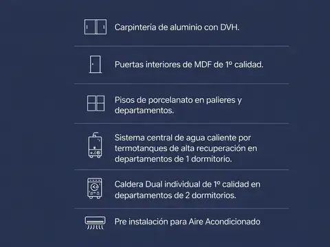Departamento 2 ambientes con 2 baños