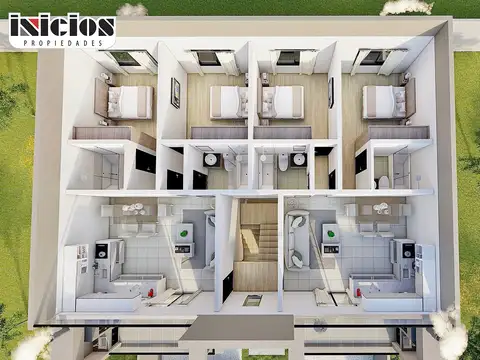 Departamento 3 ambientes con 2 baños