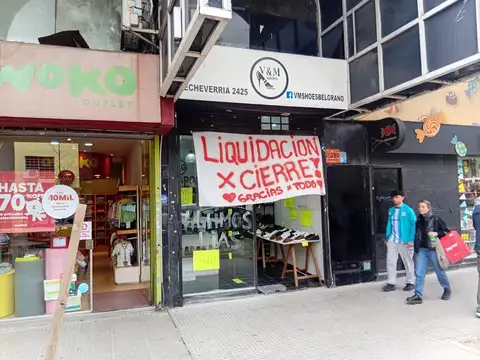 LOCAL COMERCIAL EN BELGRANO — ECHEVERRÍA 2425. Visitas en el día.