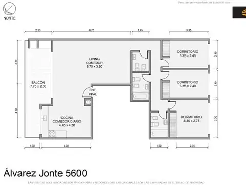 Venta. Departamento 4 ambientes. Balcón. Villa Luro.