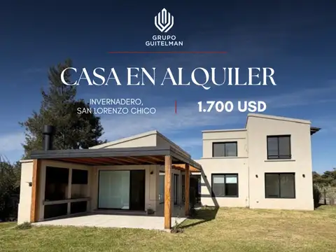 Casa en alquiler de 3 dormitorios en Invernadero, San Lorenzo Chico