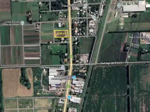 Venta terreno sobre Ruta14, Perez