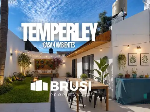 CASA EN VENTA EN TEMPERLEY OESTE - 4 AMBIENTES