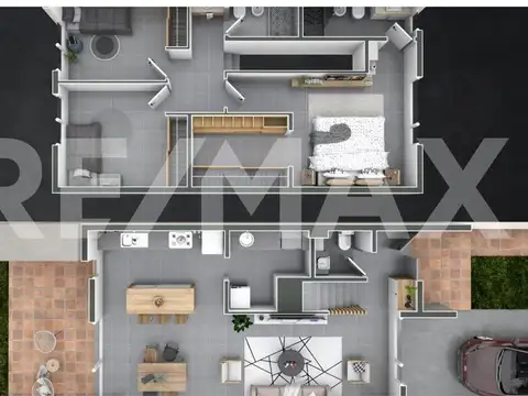 Depto Tipo Casa 6 ambientes con 2 baños