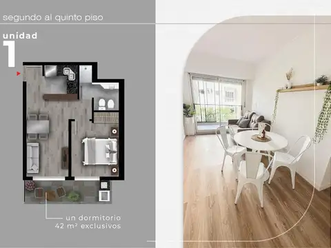 Departamento en Venta de 2 ambientes