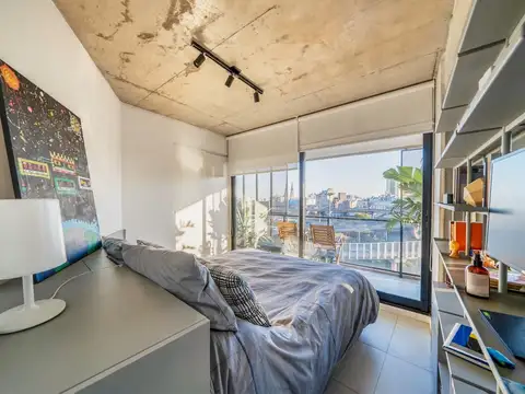 Monoambiente amoblado con balcón y amenities en alquiler temporal en San Telmo