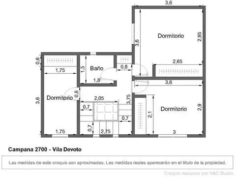 Depto Tipo Casa en Venta en Villa del Parque, USD 190.000