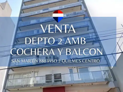 VENTA DPTO 2 AMB CON COCHERA QUILMES CENTRO