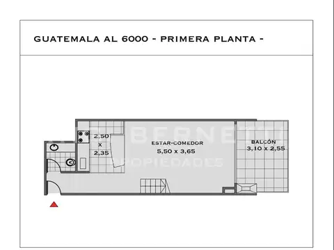 Departamento en Venta de 3 ambientes