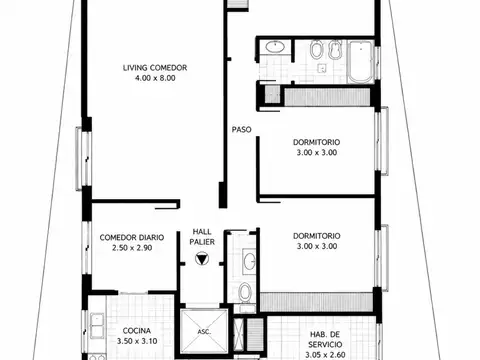 Departamento en Alquiler de 4 ambientes