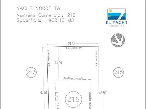 Terreno en Venta de 903,0 m2