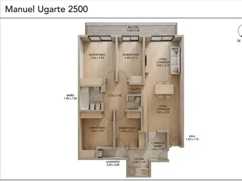 Departamento en Venta en Belgrano, USD 289.000