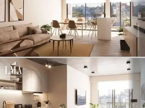 Venta Departamento 2 amb 43 mts Balcón al frente Piso Altos. Financiación directa y cuotas. PISO 7