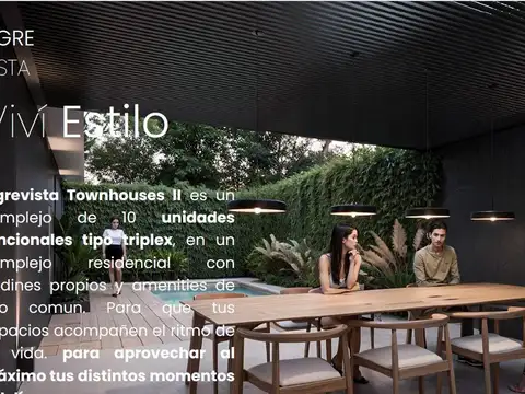 Venta Townhouses triplex Casa en Tigre 4 ambientes en Construccion
