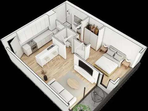 Departamento en Venta de 1 dormitorio