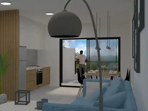 Departamento 3 ambientes con 1 baño