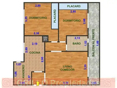 Departamento en Alquiler de 3 ambientes