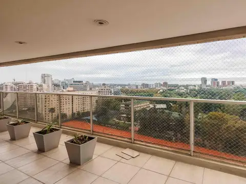 Vista abierta al Río y los Bosques de Palermo – Semipiso exclusivo en Av. Libertador