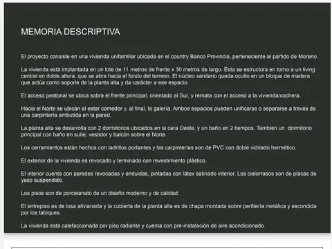 Casa en Venta en Country Club Banco Provincia, USD 350.000