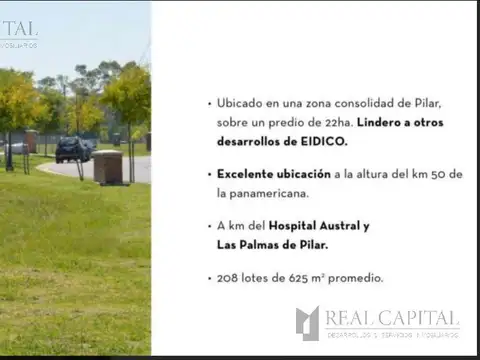 VENTA LOTE CENTRAL EN PILAR - BARRIO SAN PABLO CHICO - PERMUTA