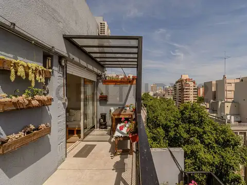 Luminoso 2 ambientes reciclado con vista abierta