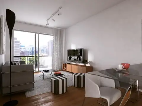 Departamento 2 ambientes con 1 baño