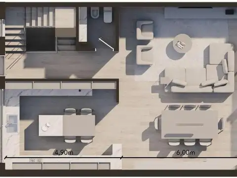 Departamento en Venta de 5 ambientes