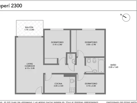 Departamento en Venta de 3 dormitorios