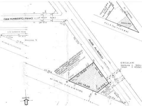 "RETASADA" ALBERDI 22BIS  -Terreno/casa a demoler - IDEAL CONSTRUCTORA pb y 6 pisos.
