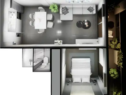 Departamento en Venta de 2 ambientes