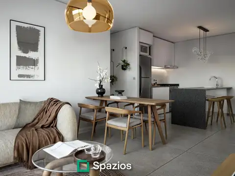 Departamento 3 ambientes con 2 baños