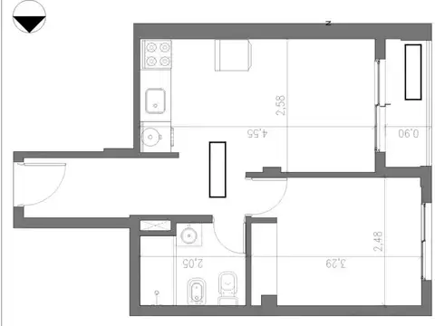Corrientes 2355 - 1 dorm. A ESTRENAR en ALQUILER