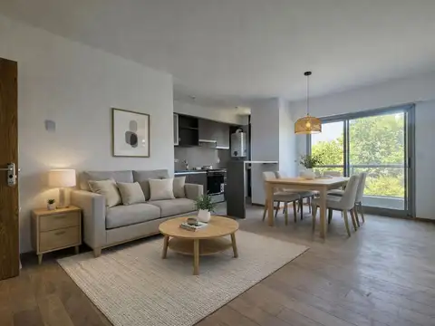 Venta departamento 1 dormitorio con balcón terraza y amenities  barrio Jorge Cura Rosario