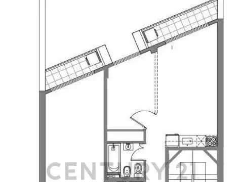 Departamento en Venta de 1 dormitorio