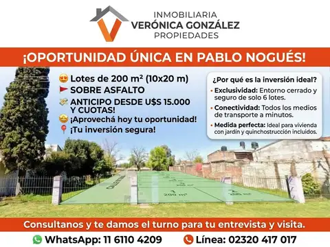 Terreno en Venta de 200,0 m2