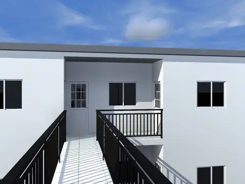 Dpto en pozo 1 dorm. 2do piso c/cochera