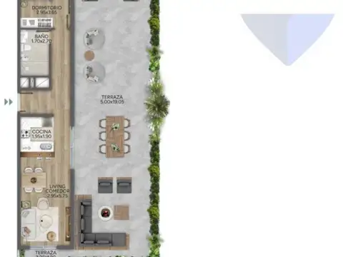 Departamento en Venta en Parque Rodó , USD 308.000