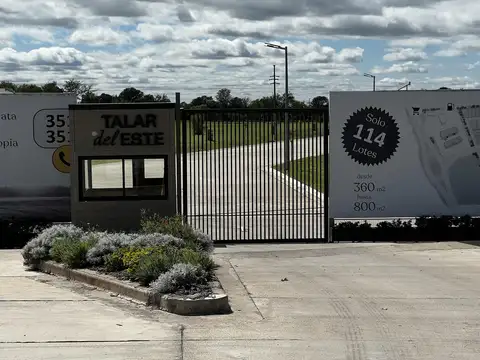 ¡OPORTUNIDAD ÚNICA! ¡Lotes Talar del Este! Sobre ruta E53