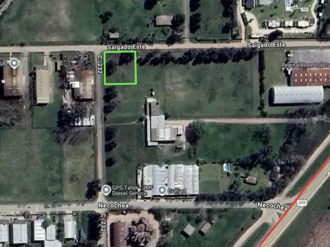 Lote Industrial en Esquina - Luz Trifasica - A 100 mts. Ruta Nacional 205 - Lobos