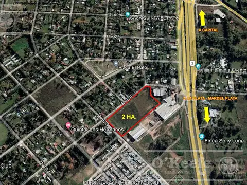 ALQUILER 2 HA ZONIFICACION INDUSTRIAL BERAZATEGUI A 100 MTS DE AUT. 2 KM 40 SIN EXPENSAS
