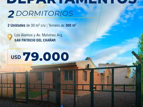 2 DEPTOS EN VENTA | SAN PATRICIO DEL CHAÑAR