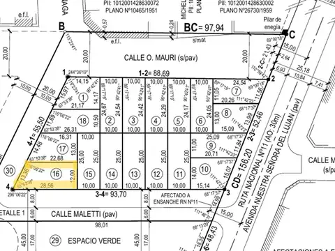 Terreno en Venta en Santo Tome, USD 50.000