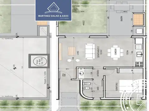 Casa 2 ambientes con 1 baño